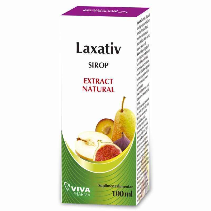 Viva Sirop laxativ, 100 ml pentru stimularea tranzitului intestinal
