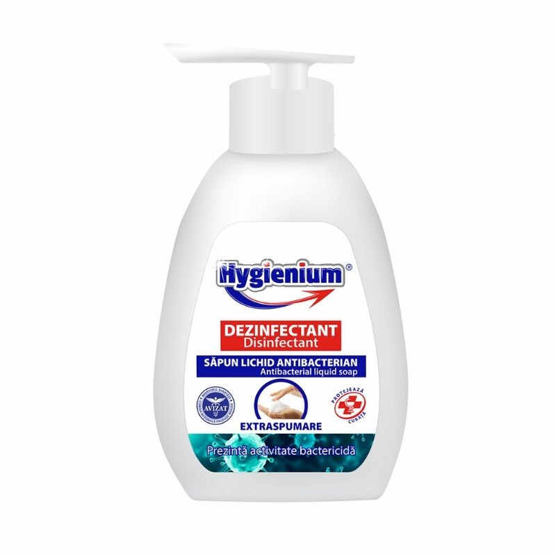 Hygienium sapun antibacterian si dezinfectant extra spumare, 250 ml